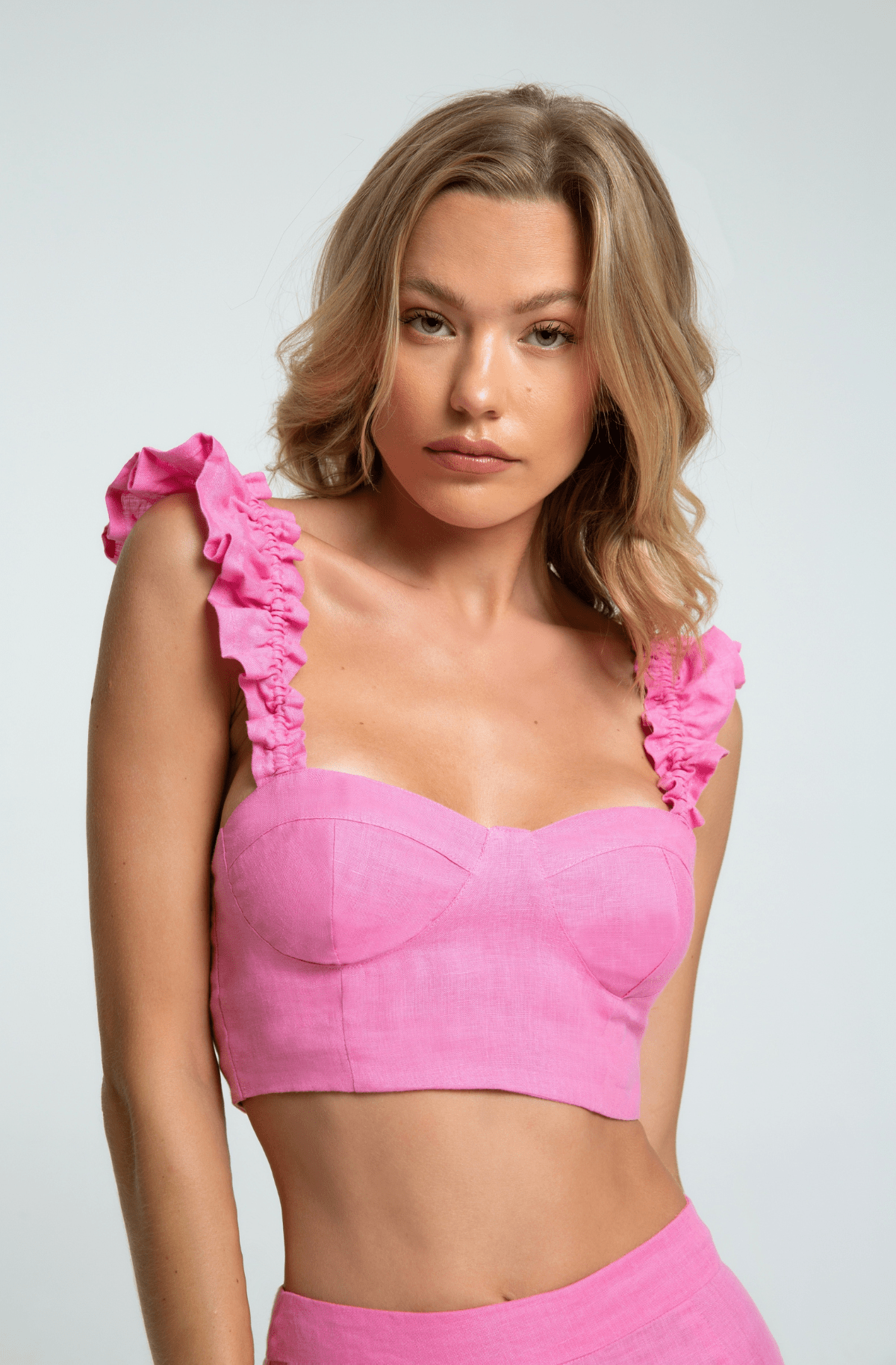 Linen bustier hotsell